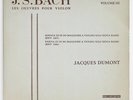 JACQUES DUMONT J.S.Bach violin partita & sonata 3 french belvedere ELY 06132 LP