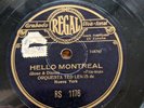 JAZZ 78 Regal TED LEWIS Orquesta Hello Montreal / Broadway Spain RS 1176