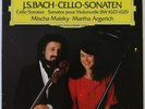 ARGERICH & MAISKY BACH CELLO SONATAS SIGNED BY MAISKY DGG DIGITAL 415471-1 NM