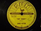 James Cotton Sun 199 78 RPM Straighten Up Baby My Baby V+ Blues