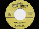 Betty Wilson - Don't Give Up / Anything To Please My Man (Soul, 45) 2109
