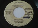 Elvis Presley Jailhouse Rock b/w Treat Me Nice RARE CANADA WHITE LABEL PROMO 45