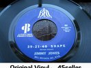 ? JIMMY JONES '39 21 40 Shape' NM paper label  + COVER Northern Soul 45