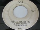 THE BEATLES RARE VEE JAY LABEL BLOCK PROMO 45 FOR FROM ME TO YOU & PLEASE,PLEASE