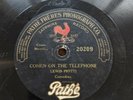78 RPM PATHE 20209 OPAL COOPER Beans/ Lewis Piotti Cohen Telephone Comics