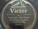 1909 Fisk University Jubilee Quartet Swing Low Sweet Chariot Victor 16453