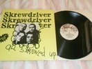 SCREWDRIVER - ALL SKREWED UP  LP ORIGINAL PRESSING PUB ROCK PUNK SKIN Oi VG+/EX