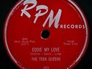 THE TEEN QUEENS Eddie My Love & Just Goofed Rock & Doo Wop 78-RPM #453