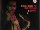 JOHN COLTRANE: Africa/brass LP (70s green lbl, gatefold, minor cw, corner/ open