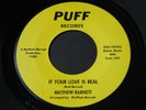 Matthew Barnett   If Your Love Is Real / My Only Love   Puff   northern soul 45