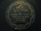 Victor 22421 Jimmie Rodgers Hobo Bill's Last Ride That's Why I'm Blue 78 RPM 10