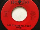 NORTHERN SOUL Roy Roberts GOT TO HAVE ALL YOUR LOVE Bo Ro 45 very rare EX