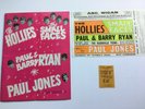 SMALL FACES / HOLLIES GENUINE1966 TOUR PROGRAMME CONCERT FLYER & TICKET STUB