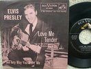 Elvis Presley - Love Me Tender / Anyway You Want Me- RARER USA 45 +LIGHT PINK PS