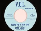 Northern Soul 45 - Lord August - Found Me A New Love - V.O.L. - VG++ mp3