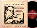 CS 6337 FFSS BB Oistrakh, Hindemith Violin Con., Bruch Scottish Fantasy SXL 6035