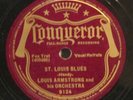 Louis Armstrong And His Orchestra Conqueror 9124- Basin Street / St. Louis Blues