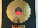 Metallica - Master of puppets Gold vinyl record + metal plaques in frame