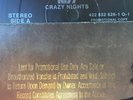 Kiss Crazy Nights Promo Lp Gold Stamp w Hype Sticker Rare Vinyl Nr Mint Must See