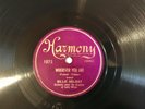 78 RPM HARMONY 1075 BILLIE HOLIDAY ( WHEREVER YOU ARE / IT'S A SIN TO TELL A LIE