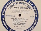 RADIO SHOW: USAF COUNTRY MUSIC TIME 467 GEORGE HAMILTON IV & SMILEY/KITTY WILSON