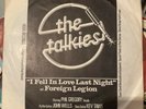 The Talkies I Fell In Love Last Night 45 rpm Power Pop N Wave Punk Single HOOK 1