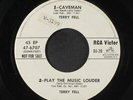 TERRY FELL: Caveman + 3 45 (dj, sm tol, Halloween voodoo shaker ) Oldies