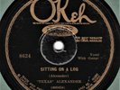 PRE WAR BLUES   Texas Alexander : No More Women Blues   Okeh Electric 8624   78