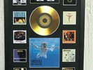Kurt Cobain Signed Gold Disc Albums Ltd Edition Framed Picture Memorabilia