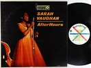 Sarah Vaughan  - After Hours LP - Roulette - SR-52070 Mono VG++