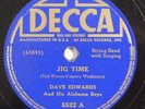 western swing 78 RPM DAVE EDWARDS Jig Time, Baby DECCA 5522