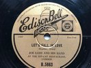 JOE LOSS & HIS KIT-CAT BAND - ‘LET’S FALL IN LOVE’ EDISON BELL 78 1934 RARITY