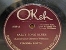 78 BLUES VIRGINIA LISTON OKEH 8115 Sally Long Blues/ You Don't Know My Mind