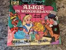 DISNEYLAND RECORDS Alice in Wonderland 45 {1979} #306 Book and Record Excellent