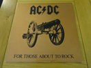 AC/DC For Those About To Rock Original Vinyl LP 1981