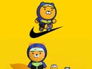 KAKAO FRIENDS X NIKE JOYRIDE RYAN Mini Key Chain/Running Doll/LIMITED Large Doll