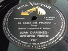 JUAN D'ARIENZO- ANTONIO PRIETO- LA CALLE DEL PECADO/DESPUES...-RCA VICTOR-N°4030