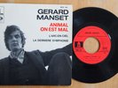 GERARD MANSET Animal on est mal PSYCH EP ODEON