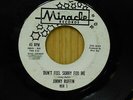 Jimmy Ruffin 45 Don't Feel Sorry For Me bw Heart on Miracle soul