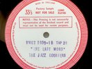 JAZZ COURIERS Last Word - 2 x rare Tempo / Decca UK test pressings - Tubby Hayes