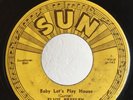 Rockabilly 45 Elvis Presley Baby Let's Play House on Sun HEAR OG