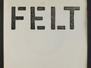 FELT: Index 45 (UK, PS w/ poem) rare Punk/New Wave
