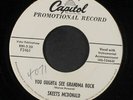 SKEETS MCDONALD: You Oughta See Grandma Rock / Heart-breakin' Mama 45 (dj, sm w