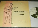 JACK ELLIOTT SINGS VOL. 1-1957 UK VINYL 7