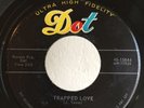 Rockabilly 45 Keith Courvale Trapped Love on Dot HEAR