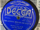 Decca 7343 Bumble Bee Slim I'SE GONNA BREAKEM DOWN E 1937' Skiffle Blues 78 rpm