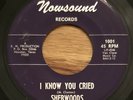 THE SHERWOODS I Know You Cried 45 on Nowsound Texas garage KILLER  HEAR