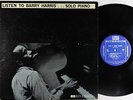 Barry Harris - Listen To Barry Harris: Solo Piano LP - Riverside RLP 392 Mono DG