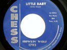 rare blues 45 Howlin Wolf Down In The Bottom Little Baby original 1961 CHESS