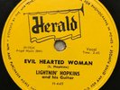 Lightnin' Hopkins - Evil Hearted Woman - Herald 449 - Rare Blues 78rpm